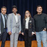 Dr. Sawesi and students.